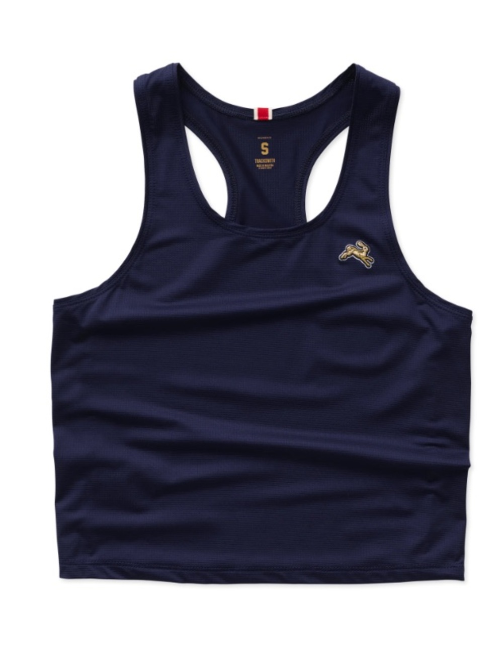 Tracksmith Twilight Crop Tank in Navy L